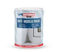 Britannia Paints Anti Mould Acrylic Paint White 2.5 Litres - Protects Against Mould Growth - Mould Inhibiting Formula