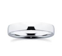 Britannia Sterling Silver 3mm Ring - Ring Size M