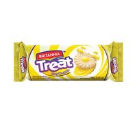 Britannia Treat Crazy Pineapple Flavoured Sandwich Biscuits 100g
