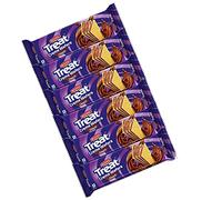 Britannia Wafers Chocolate 150g (Pack of 6) - Crispy and Crunchy Waffers - Chocolate Taste Filled Between the Layers of Crispy Wafers - No Added Preservatives - Cracker Cookies Snacks for Kids