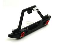 BritBolt 1/10 RC Crawler Car Bumper Set With Light And Simulated Spare Tire Holder Front Rear Metal Upgrade Parts Compatible With Various Crawler Models(Rear Bumper)
