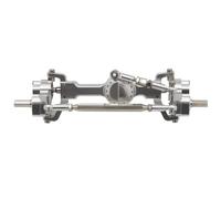 BritBolt 1/12 RC Car Metal Portal Axle Set MN99S MN D91 D96 MN98 MN45 Front And Rear Upgrade Parts Compatible With Various 1 12 Scale Models(Silver Front)
