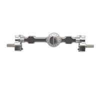 BritBolt 1/12 RC Car Metal Portal Axle Set MN99S MN D91 D96 MN98 MN45 Front And Rear Upgrade Parts Compatible With Various 1 12 Scale Models(Silver Rear)