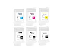 BritBolt 130ML 6Colors PFI-107 PFI107 Refillable Ink Cartridge With Permanent Chips Compatible With IPF670 IPF680 IPF685 IPF770 IPF780 IPF785