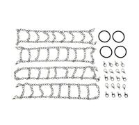 BritBolt 4PCS 55mm-62mm Snow Chains Compatible With RC Car Models SCX24 MN78 MN82