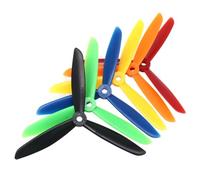 BritBolt 4pcs 6045 6x4.5 Inch 3 Prop CW CCW Direct Drive Plastic Compatible With RC Quadcopter 2 Pair(Yellow)