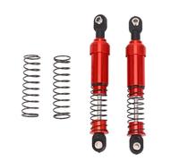 BritBolt 85mm Aluminum Metal RC Shock Absorber Damper Set With Springs Compatible with 1 10 Scale RC Car Model Parts Compatible With Various RC Vehicles(Red)