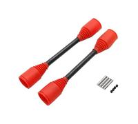 BritBolt 9mm Drive Shaft Dog Bone Or Dustproof Cap Set Compatible With 1 5 Scale RC Gas Cars Fits Models Similar To ROFUN BAHA ROVAN KM 5B 5T 5SC Replacement Parts(Red Black with Pins)