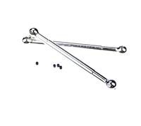 BritBolt 9mm Drive Shaft Dog Bone Or Dustproof Cap Set Compatible With 1 5 Scale RC Gas Cars Fits Models Similar To ROFUN BAHA ROVAN KM 5B 5T 5SC Replacement Parts(Dog Bone Silver)