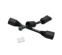 BritBolt 9mm Drive Shaft Dog Bone Or Dustproof Cap Set Compatible With 1 5 Scale RC Gas Cars Fits Models Similar To ROFUN BAHA ROVAN KM 5B 5T 5SC Replacement Parts(Black with Pins)