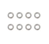 BritBolt AE86 A86 LD1801 LD1802 LD1803 LD1804 A01 A02 8pcs Steering Cup Bearing Set Compatible With 1 18 Scale RC Cars Upgrade Parts Compatible with Various RC Car Models