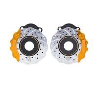 BritBolt Brass Weight Set And Metal Look Brake Discs With Calipers Compatible with 1 10 Scale RC Crawler Compatible With Various Models Including TRX6 And Style Rigs(8251 Gold)