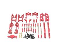 BritBolt FY03 12428 12423 1/12 Scale RC Car Metal Upgrade Parts Compatible With Various Models Includes Swing Arm Link Rod And Steering Block DIY Accessories Set(Yellow)