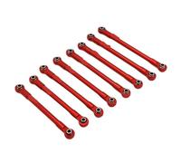 BritBolt H12Y H12Y+ Metal Tie Rod Linkage Set Compatible with 1 12 Scale RC Crawler Car Upgrade Compatible With Various Models(Red)