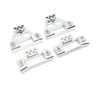 BritBolt H12Y H12Y+ Shock Tower Mount Set Metal Front And Rear Compatible with 1 12 Scale RC Crawler Car Upgrade Parts Compatible With Various Models(Silver)