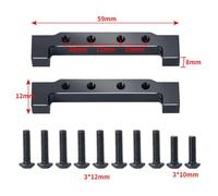 BritBolt Metal Servo Mount Fixed Stand Compatible with 1 14 Scale RC Drag Car Servo Replacement Part Compatible With Standard RC Models