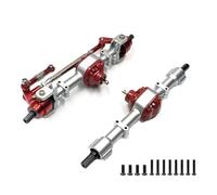 BritBolt MN78 MN82 Metal Axle Set Front Rear Compatible with 1 12 Scale RC Car With 3mm 4mm Shaft Sleeve Upgrade Parts Compatible With Various Models(Silver)