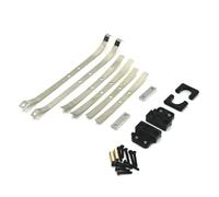 BritBolt MN82 LC79 RC Car Metal Rear Axle Shock Absorber Leaf Springs With Fixed Seat Mount Bracket Set 1 12 Scale Upgrade Parts Compatible With 1 12 Scale RC Crawler Vehicles(Black)