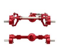 BritBolt MN99S MN Metal Portal Axle Set Front And Rear Compatible with 1 12 Scale RC Car Upgrade Parts Compatible With Various Models(Red)
