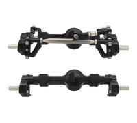 BritBolt MN99S MN Metal Portal Axle Set Front And Rear Compatible with 1 12 Scale RC Car Upgrade Parts Compatible With Various Models(Black)