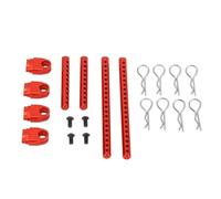 BritBolt RC Car Shell Post Sturdy Shockproof Aluminum Column With R Pins Compatible With 1 10 Scale Road Racing Model Cars(Red)