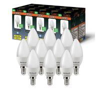 Brite-R 3W E14 SES Candle LED Bulb Cool White 6500K (10 Pack)