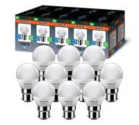 Brite-R 7W B22 BC Golf LED Bulb Cool White 6500K (10 Pack)