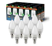 Brite-R 7W E14 SES Candle LED Bulb Warm White 3000K (10 Pack)
