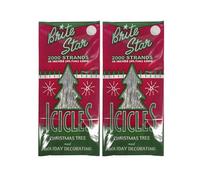 Brite Star 2000 Strands 18 inch Icicles, Silver (Set of 2)