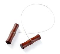 BRITECO 1Pcs Cutting Wire for Clay, Premium Cheese Wire Cutter, Stainless Steel Twisted Wire with Wooden Handle, Ideal for Dough, Clay, Pottery, Ceramics, Art Sculptures, and Cheese