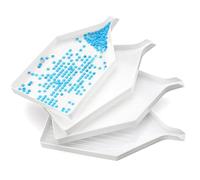 BRITECO Set of 4 Diamond Art Painting Trays - Durable Plastic Accessories for Efficient Sorting & Organizing - Multi-Functional, Easy-to-Use for Crafting Enthusiasts