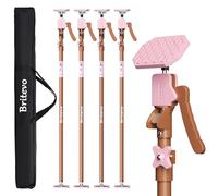 Britevo - 4 Pieces Adjustable Support Pole, Cabinet Connector, Third Hand Tool, Drywall Lifter, Dust Barrier and Load Bar, 54-115 Inch, Supports
