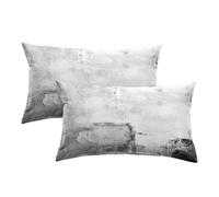 Britimes Throw Pillow Covers Modern Home Art Decor, 12 x 20 Inches Set of 2 Pillow Cases Decorative, Abstract Oil Painting Pillowcases for Bedroom, Living Room, Black White