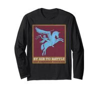 British 1st Airborne Pegasus Vintage WWII Paratrooper Motif Long Sleeve T-Shirt
