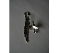 British Aerospace Harrier II T10 V/STOL Strike Aircraft Aviation Aeroplane code c22 Made From Fine English Pewter On a FEATHER Bookmark POSTED BY US GIFTS FOR ALL 2016 FROM DERBYSHIRE UK