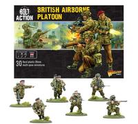 British Airborne Paratroopers - 28mm Scale Plastic Miniatures Bolt Action | - Highly Detailed World War 2 Miniatures for Table-top Wargaming for Bolt Action for Warlord Games