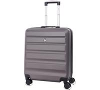 Aerolite 56x45x25cm British Airways Jet2 & easyJet Upgrade Maximum Allowance Large Lightweight 8 Wheel Carry On Hand Cabin Luggage Bag Suitcase 56x45x25 with TSA Approved Lock Charcoal Grey