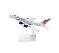 British Airways A380 Airplane Model, 16cm Alloy Diecast Plane Model with Stand, Mini Model Plane for Collection, Display, Decoration, Gift for Kids, Adults, Aviation Enthusiast, British Airways Toy