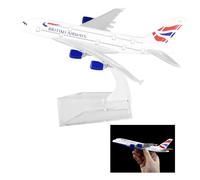 British Airways A380 Airplane Toy - Alloy Diecast Plane with Realistic Details, Collectible Aircraft for Display and Gift, Aviation Enthusiast Desk Decor, Airways Toy for Kids & Adults