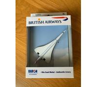 BRITISH AIRWAYS CONCORDE DIECAST METAL AIRLINER SUPER SONIC AUTHENTIC NEW IN BOX