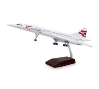 British Airways Concorde Model Plane Replica Realistic Large Scale with Sound Activated Lights | Aircraft with Stand | Adult Collectible Display Model | Aviation Memorabilia 1:125 Scale