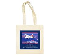British Airways Concorde Timeline Cotton Shopper/Tote Bag