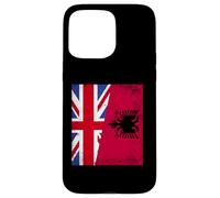 British Albanian Half Flag United Kingdom UK Albania Roots Case for iPhone 15 Pro Max