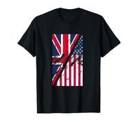 British American Unity Design - UK USA Pride & Solidarity T-Shirt