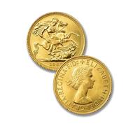 British Antique Gold Coins, 1957 Elizabeth II Sovereign Coin, Great Britain Ancient St George Coin Collection, United Kingdom, European Old Coins for Collectors, Historical Gifts