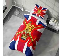 British Army Flag Duvet Cover | UK Army Pride Single Bed Bedding | Optional Pillowcase | Military Inspired Kids or Adult Room Gift | Soft, Breathable Fabric