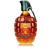 British Army Grenade Whisky Decanter - 280ml Tactical Gift with Veteran Pin Badge, Patriotic Barware for Men, Unique Birthday Retirement Present for Military Personnel (A)