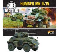 British Army Humber MK II/IV Armoured Car 1:56 Plastic Model Bolt Action | 1:56 / 28mm British Army Plastic Scale Model for Bolt Action by Warlord Games Highly Detailed World War 2 Miniatures