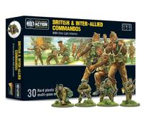 British Army & Inter-Allied Commandos - 28mm Scale Plastic Miniatures for Bolt Action by Warlord Games - Highly Detailed World War 2 Miniatures for Table-top Wargaming