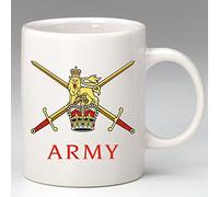 British Army Logo 10z white coffee mug -army coffee mug by generations gone by